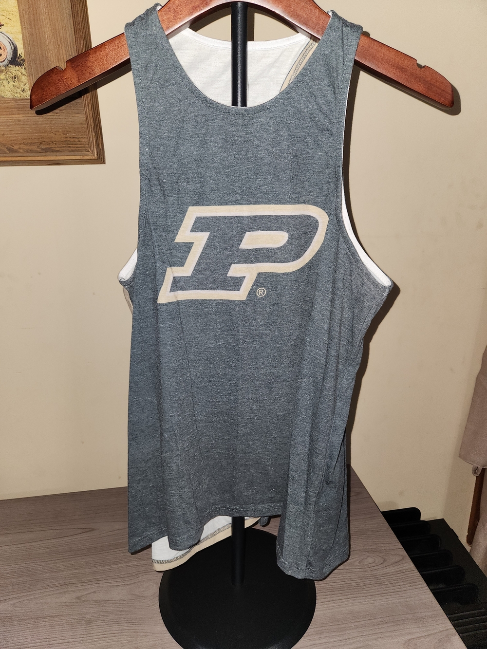 Purdue University Gray Logo Tank Top - Women's